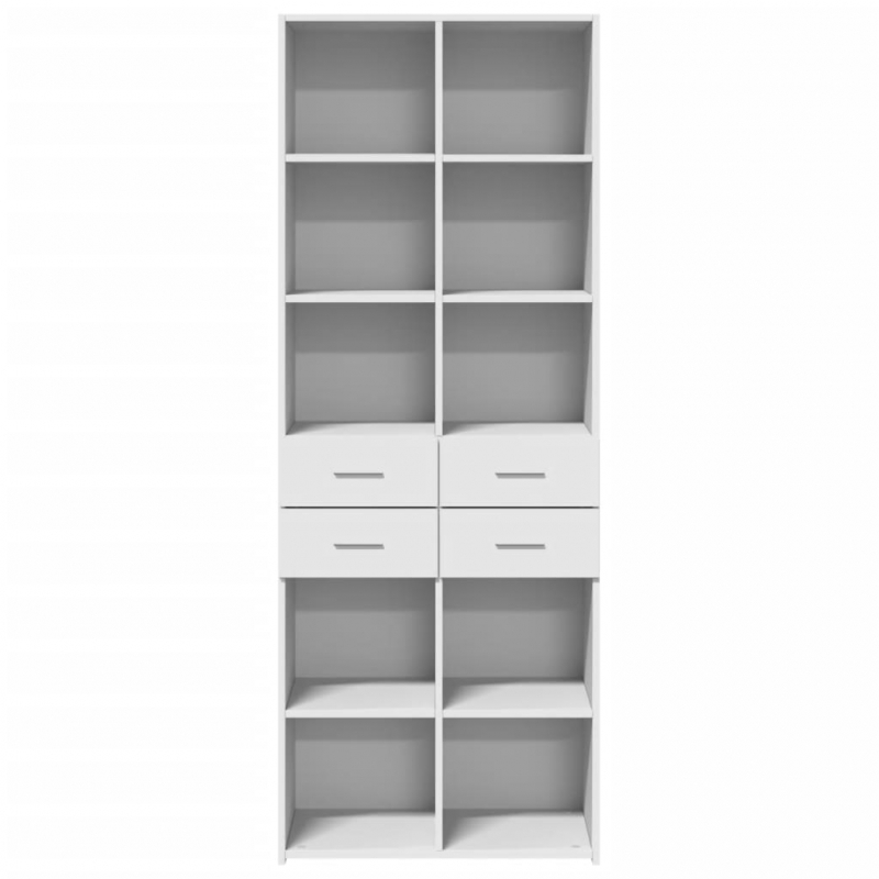 Highboard Weiß 70x42,5x185 cm Holzwerkstoff