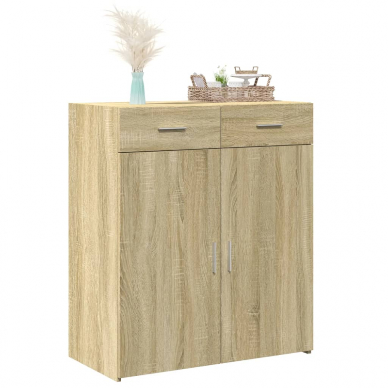 Sideboard Sonoma-Eiche 80x42,5x93 cm Holzwerkstoff