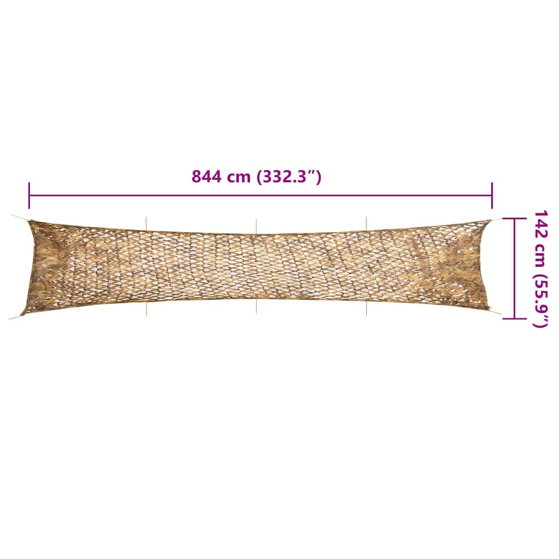 Tarnnetz mit Aufbewahrungstasche 844x142 cm Sandfarbe