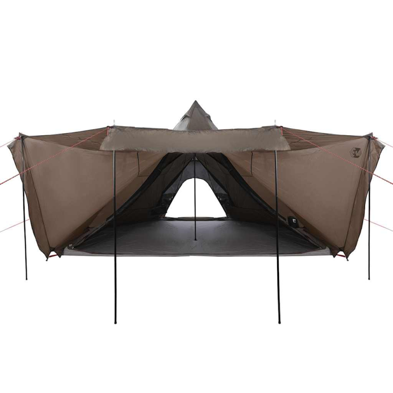 Tipi-Familienzelt 6 Personen Braun Wasserdicht