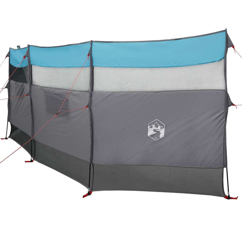 Camping-Windschutz Blau 510x153 cm Wasserdicht