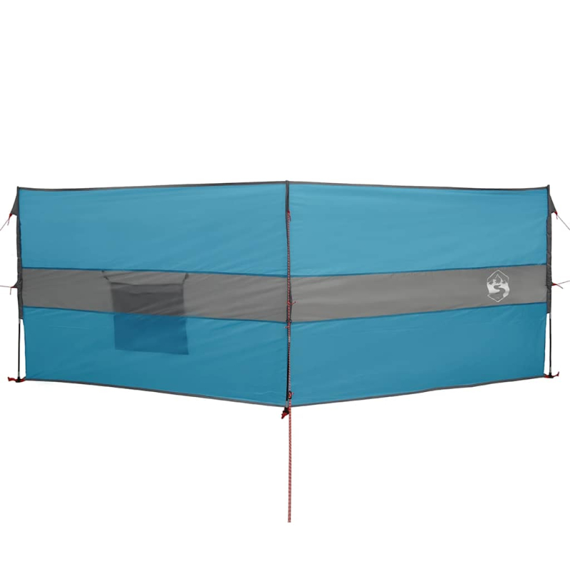 Camping-Windschutz Blau 344x120 cm Wasserdicht