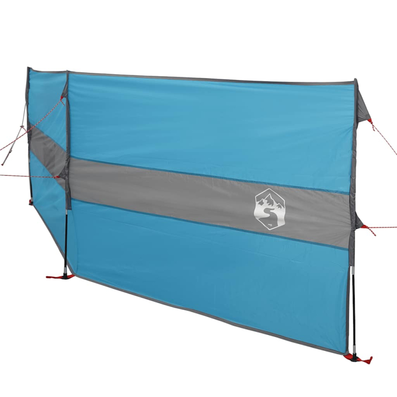 Camping-Windschutz Blau 344x120 cm Wasserdicht