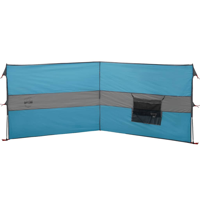 Camping-Windschutz Blau 344x120 cm Wasserdicht