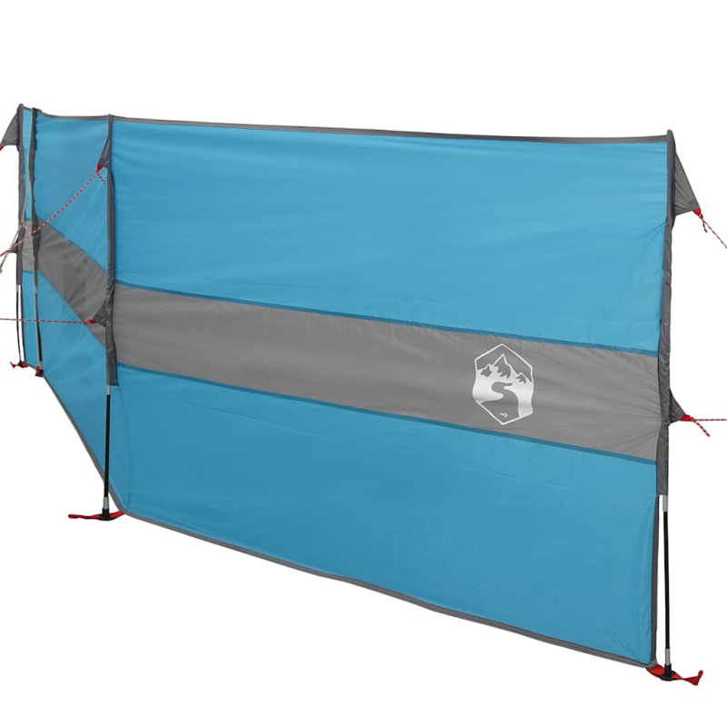 Camping-Windschutz Blau 490x123 cm Wasserdicht