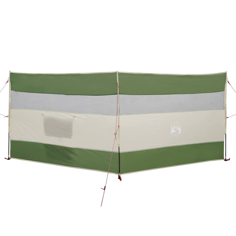 Camping-Windschutz Grün 340x130 cm Wasserdicht