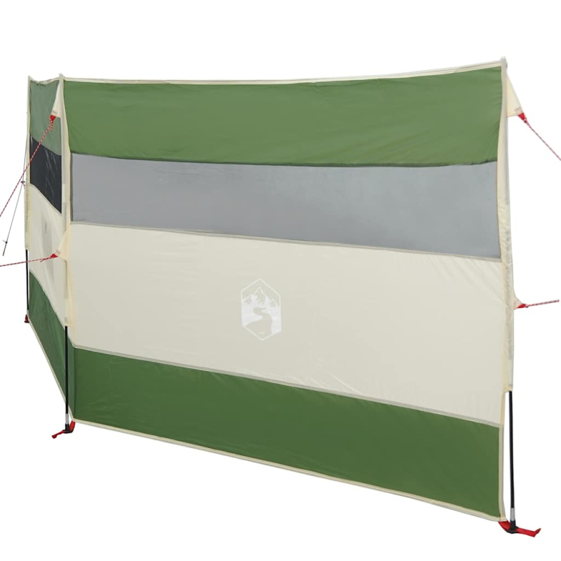 Camping-Windschutz Grün 340x130 cm Wasserdicht