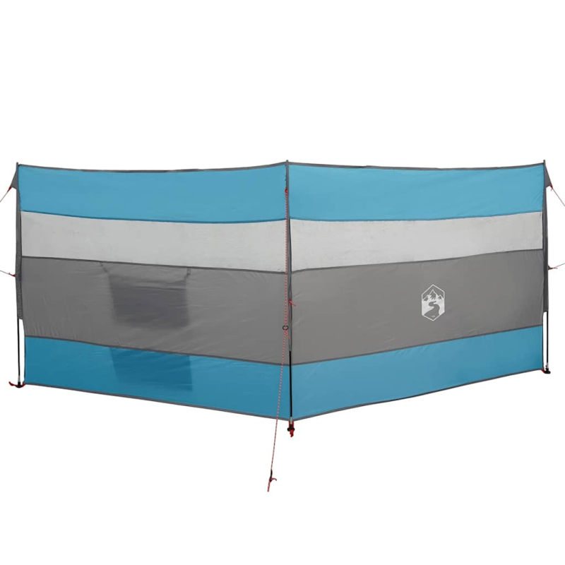 Camping-Windschutz Blau 340x130 cm Wasserdicht
