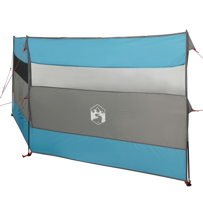 Camping-Windschutz Blau 340x130 cm Wasserdicht