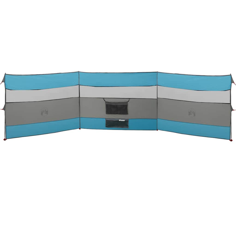 Camping-Windschutz Blau 508x130 cm Wasserdicht