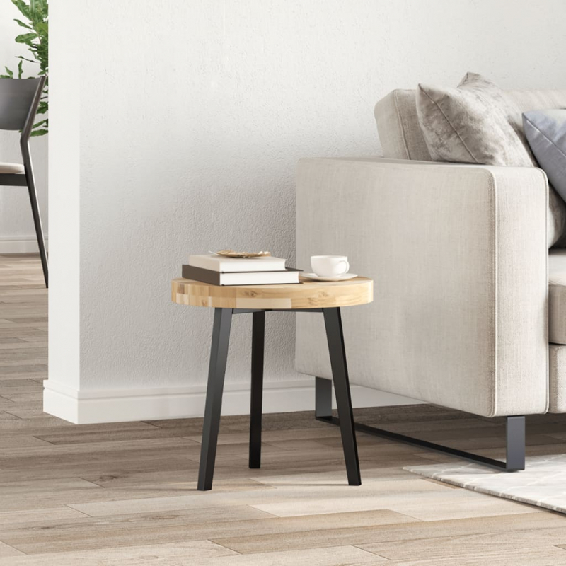 Tischplatte Rund Ø40x4 cm Massivholz Akazie