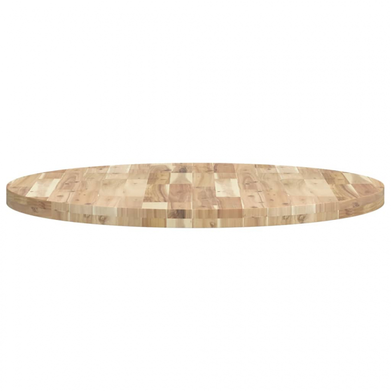 Tischplatte Rund Ø90x4 cm Massivholz Akazie