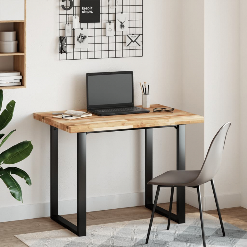 Tischplatte Rechteckig 120x70x4 cm Massivholz Akazie