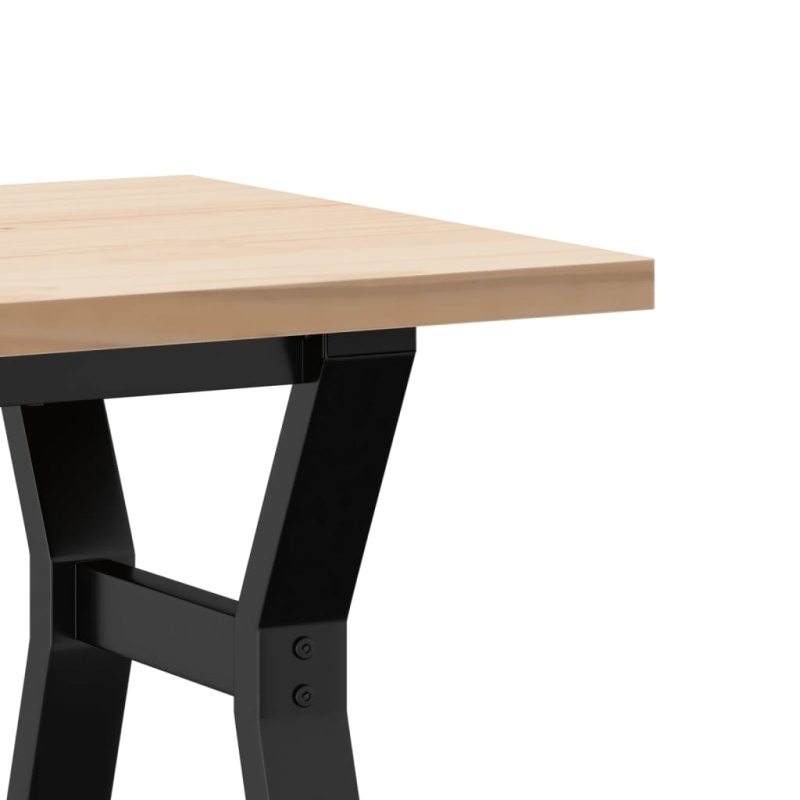 Couchtisch Y-Gestell 100x50x45,5 cm Massivholz Kiefer Stahl