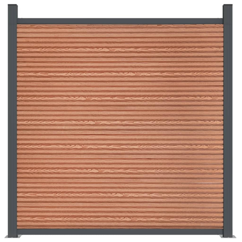 Zaunelement Braun 699x186 cm WPC
