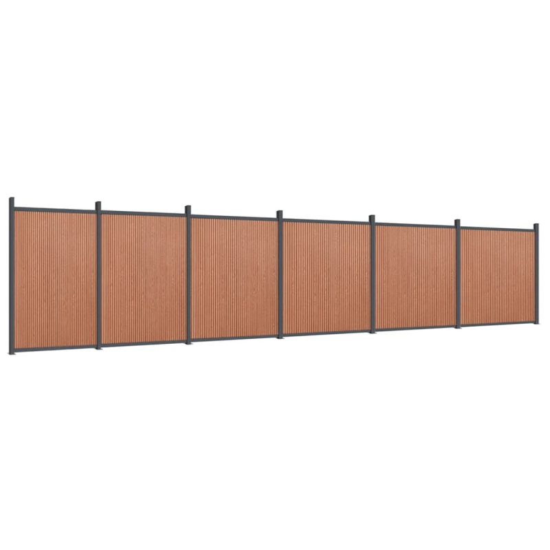 Zaunelement Braun 1045x186 cm WPC