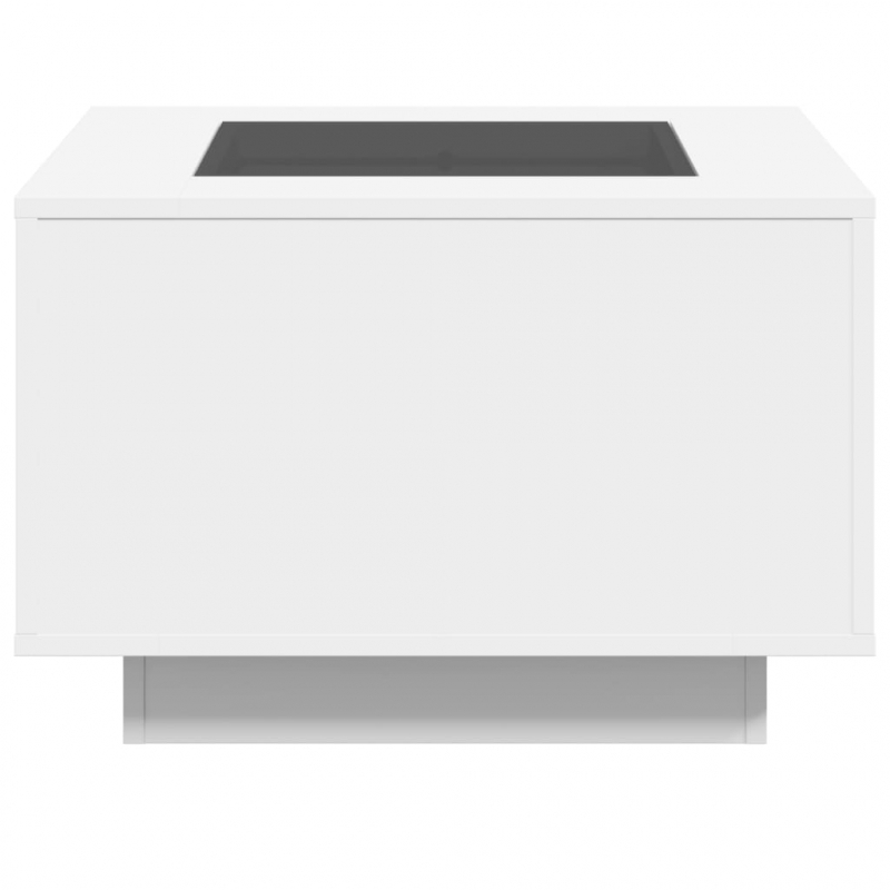 LED-Couchtisch Weiß 60x60x40 cm Holzwerkstoff