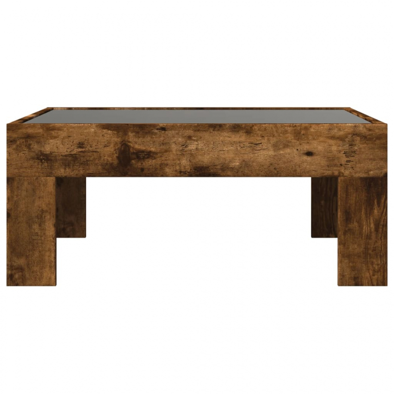 Couchtisch mit Infinity-LED Räuchereiche 70x50x30 cm