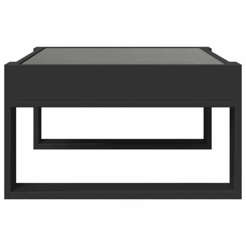 Couchtisch mit Infinity-LED Schwarz 70x53x30 cm