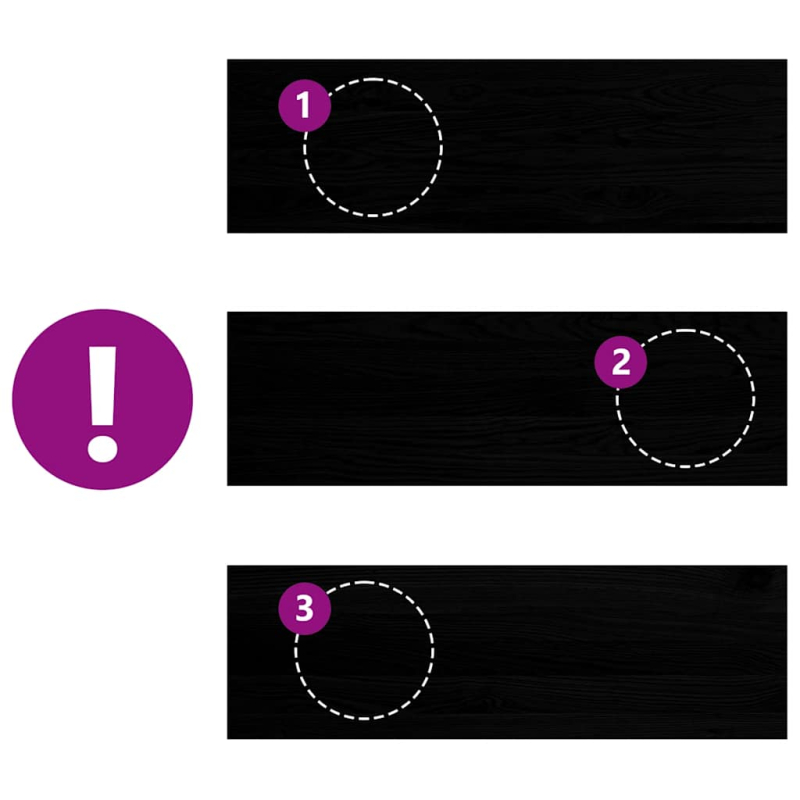 Treppenstufen 8 Stk. Dunkelbraun 80x25x2 cm Massivholz Eiche