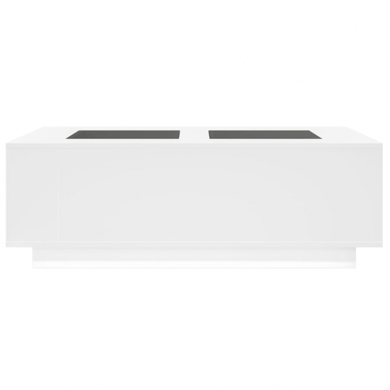 Couchtisch mit Infinity-LED Weiß 116x69x40 cm