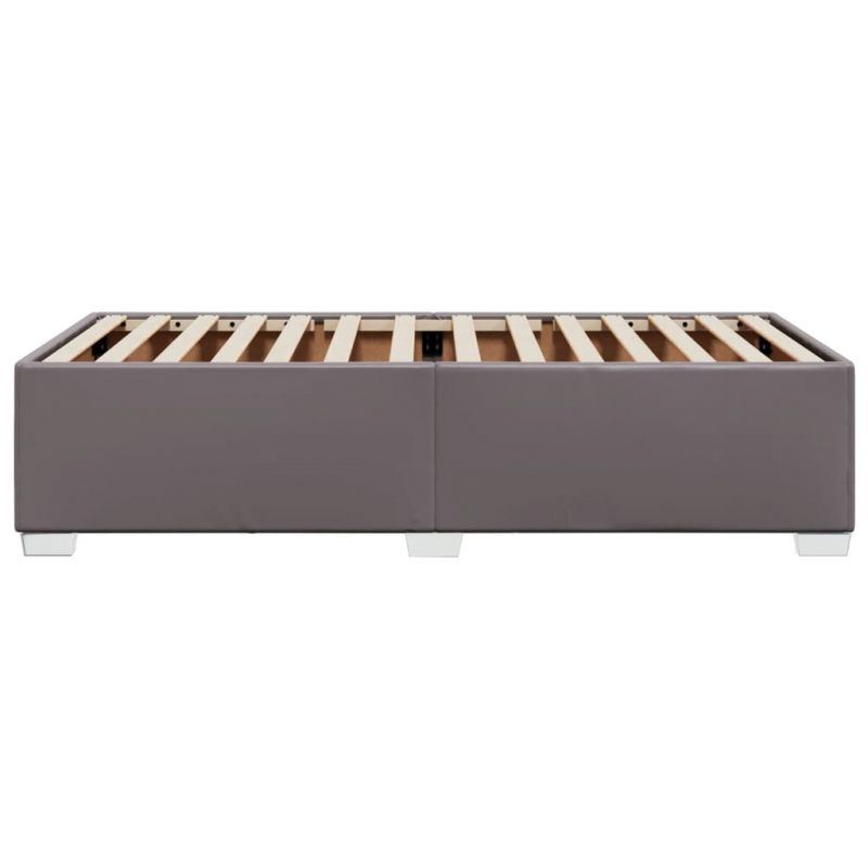 Bettgestell Grau 80x200 cm Kunstleder