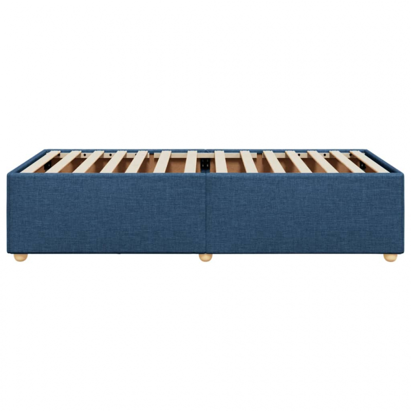 Bettgestell Blau 100x200 cm Stoff