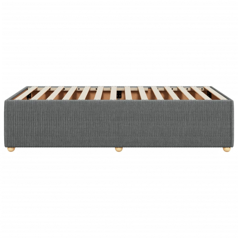 Bettgestell Dunkelgrau Stoff