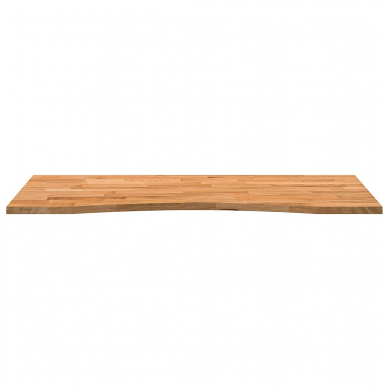 Schreibtischplatte Hellbraun 120x50x2,5 cm Massivholz Eiche