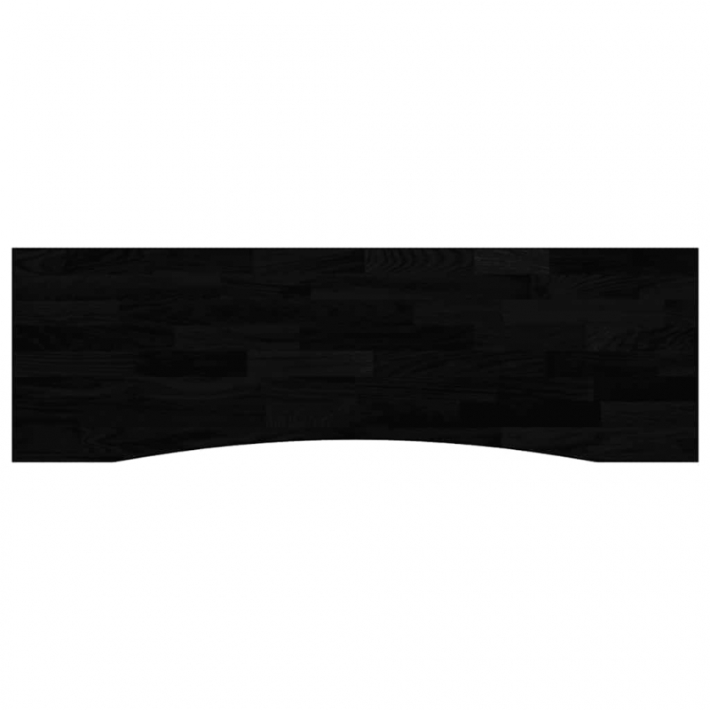 Schreibtischplatte Dunkelbraun 160x50x2,5 cm Massivholz Eiche