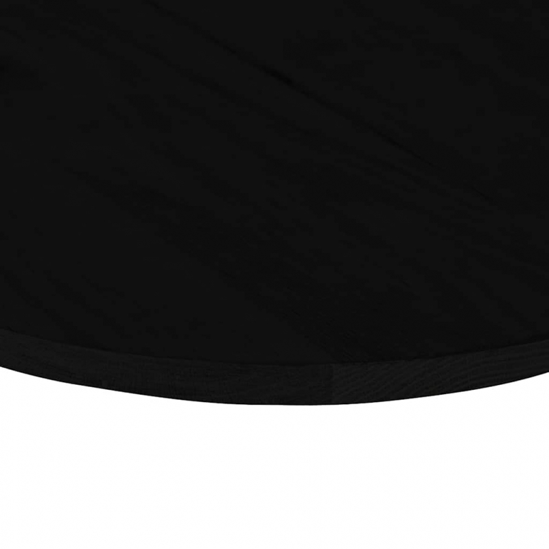 Tischplatte Dunkelbraun 80x40x2 cm Massivholz Eiche Oval