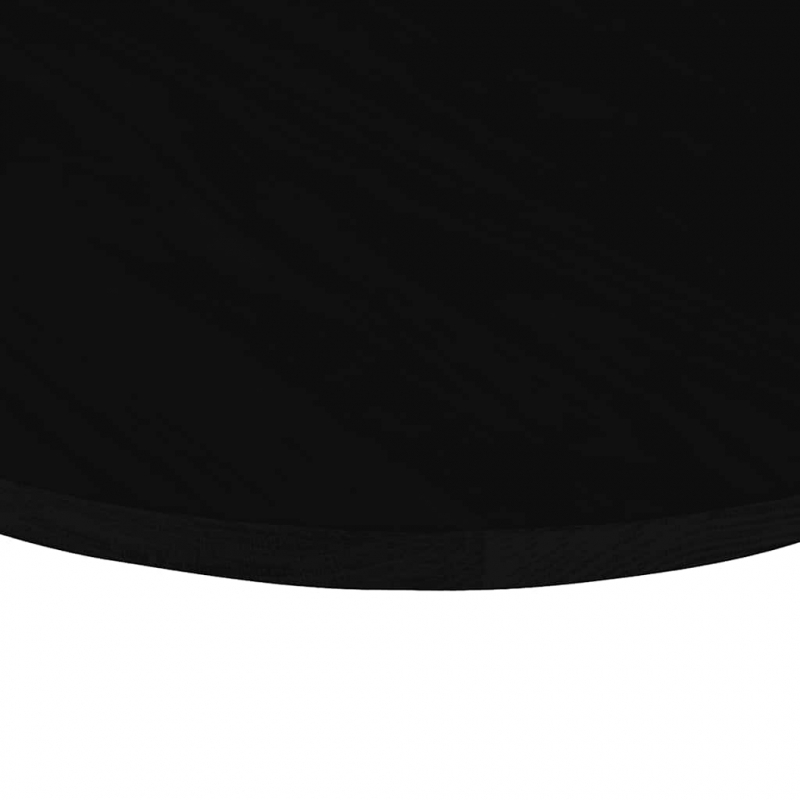 Tischplatte Dunkelbraun 100x50x2 cm Massivholz Eiche Oval