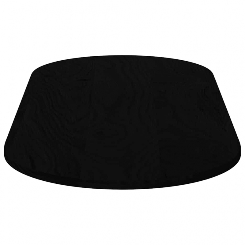 Tischplatte Dunkelbraun 140x60x2 cm Massivholz Eiche Oval