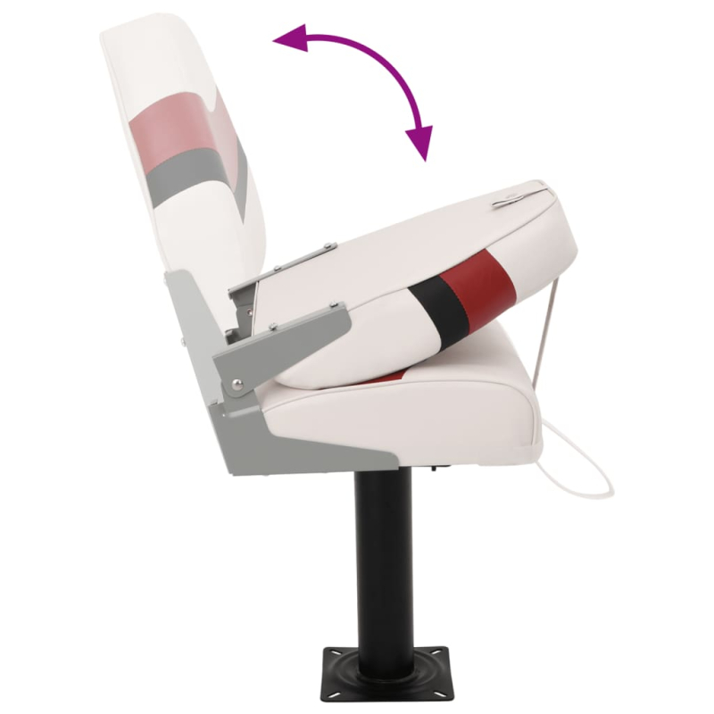 2-tlg. Bootssitz-Set Klappbar Hohe Rückenlehne