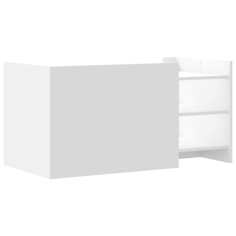 Couchtisch Weiß 100x50x50 cm Holzwerkstoff