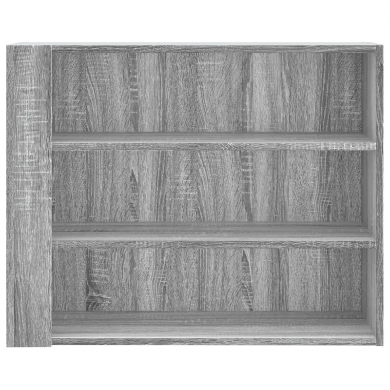 Wandregal Grau Sonoma 75x35x60 cm Holzwerkstoff