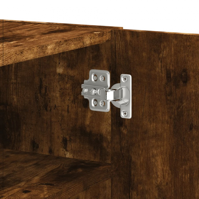 Wandregal Räuchereiche 75x35x60 cm Holzwerkstoff