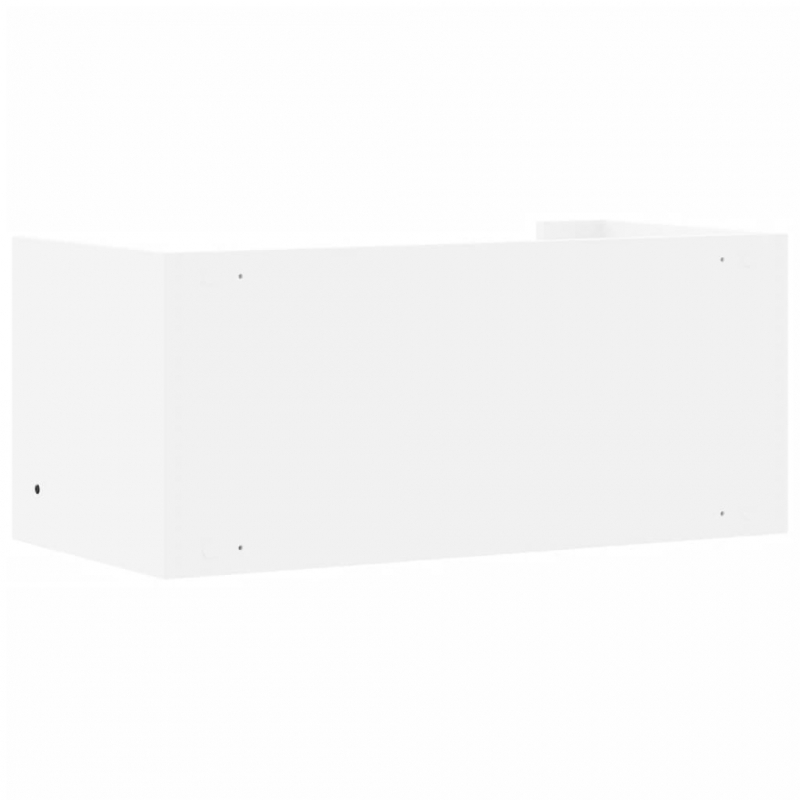 Wandregal Weiß 70,5x35x30,5 cm Holzwerkstoff