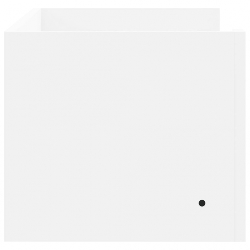 Wandregal Weiß 100x35x30,5 cm Holzwerkstoff