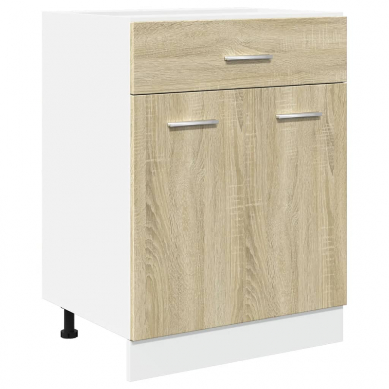 Schubunterschrank Lyon Sonoma-Eiche 60x46x81,5 cm Holzwerkstoff