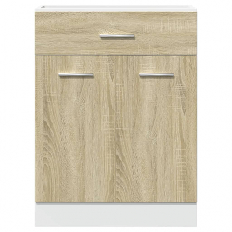 Schubunterschrank Lyon Sonoma-Eiche 60x46x81,5 cm Holzwerkstoff