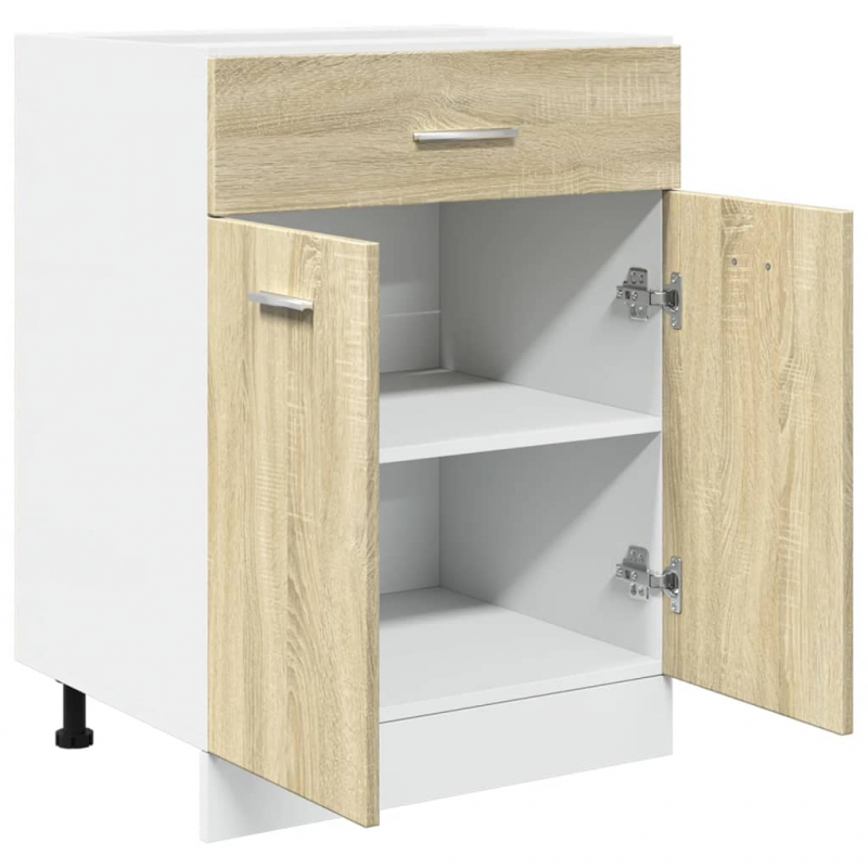Schubunterschrank Lyon Sonoma-Eiche 60x46x81,5 cm Holzwerkstoff