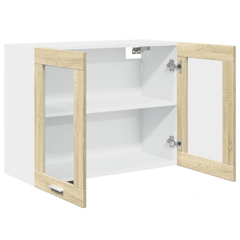 Hängeglasschrank Lyon Sonoma-Eiche 80x31x60 cm Holzwerkstoff