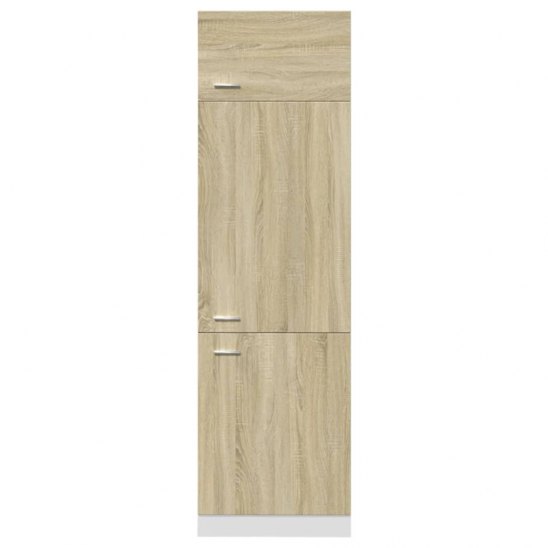 Kühlumbauschrank Lyon Sonoma-Eiche 60x57x207 cm Holzwerkstoff