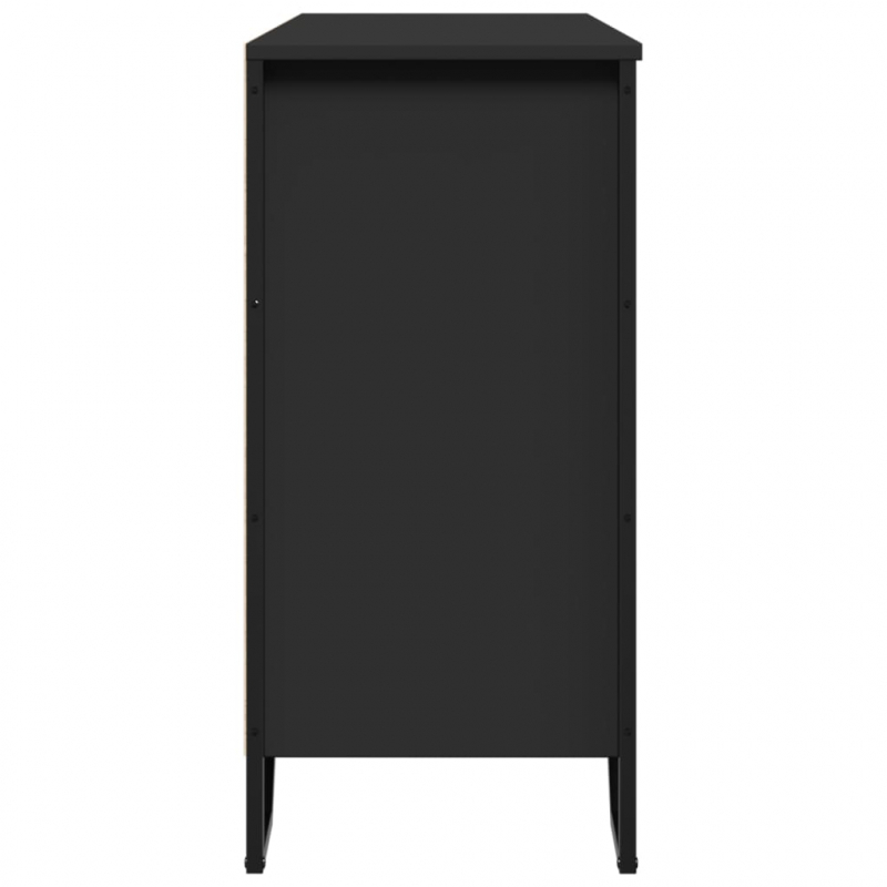 Sideboard Schwarz 101x35,5x74,5 cm Holzwerkstoff