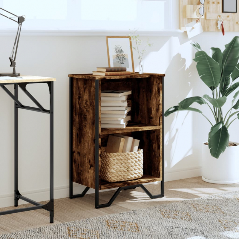 Bücherregal Räuchereiche 50x31x74,5 cm Holzwerkstoff