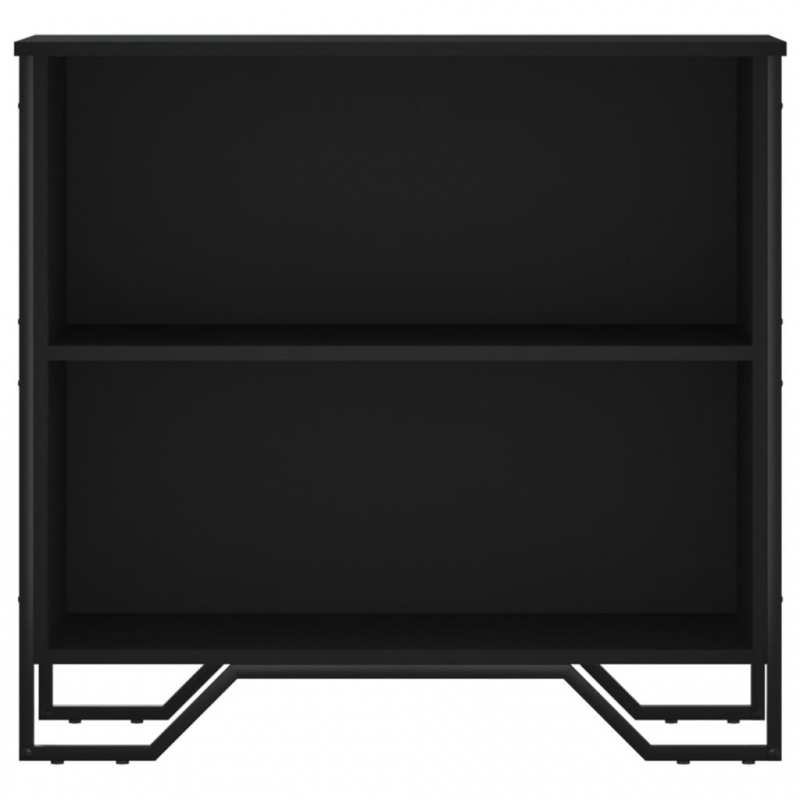 Bücherregal Schwarz 80x31x74,5 cm Holzwerkstoff