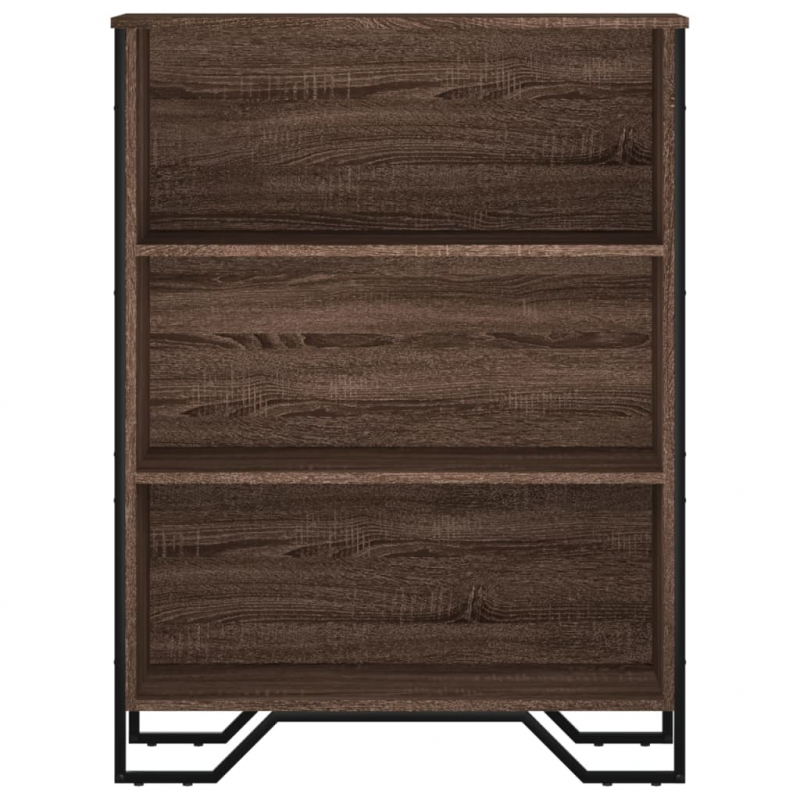 Bücherregal Braun Eichen-Optik 80x31x106 cm Holzwerkstoff