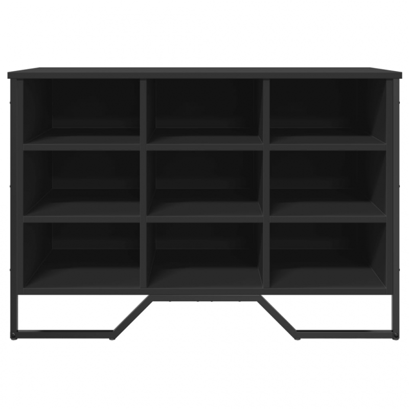 Schuhregal Schwarz 90x38x61,5 cm Holzwerkstoff
