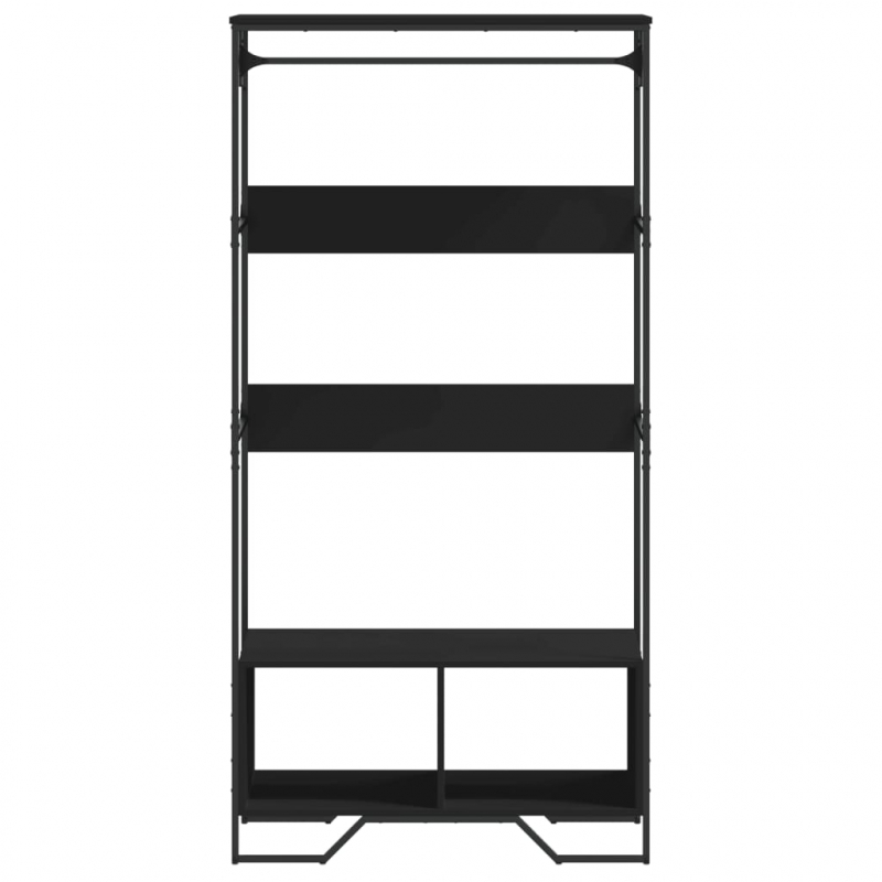 Kleiderständer Schwarz 90x50x180 cm Holzwerkstoff